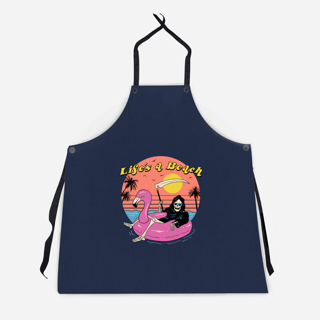 Life's a Beach-unisex kitchen apron-vp021