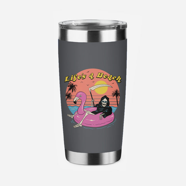 Life's a Beach-none stainless steel tumbler drinkware-vp021