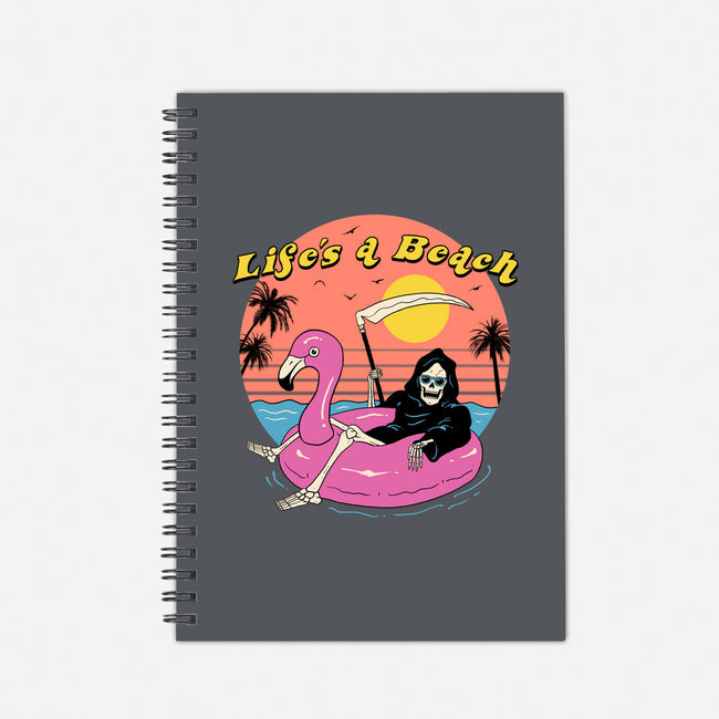 Life's a Beach-none dot grid notebook-vp021