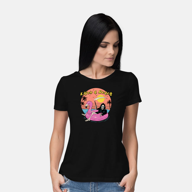 Life's a Beach-womens basic tee-vp021