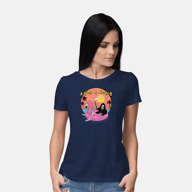 Life's a Beach-womens basic tee-vp021