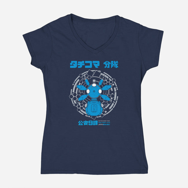 Walker Squad-womens v-neck tee-pigboom