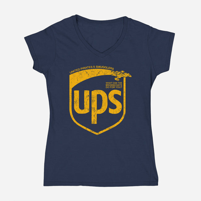 United Pirates and Smugglers-womens v-neck tee-kg07