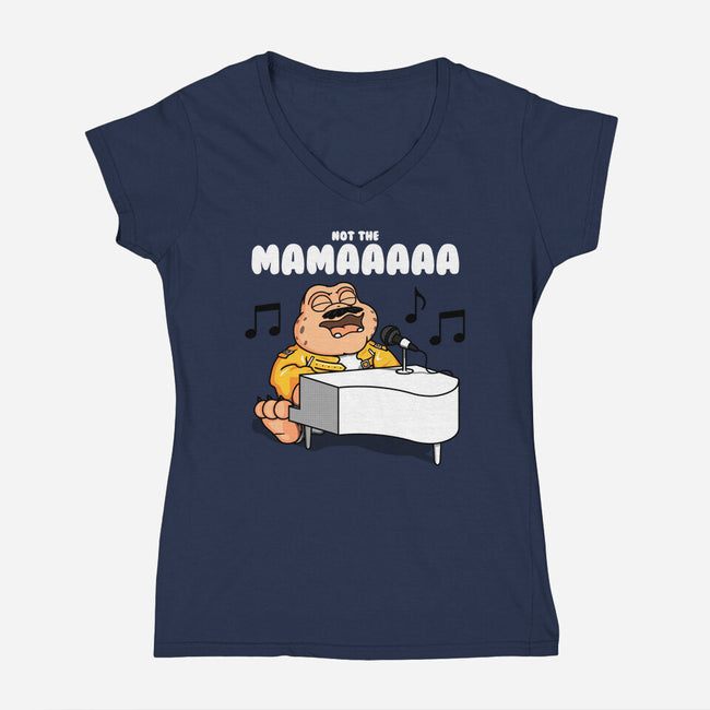 Baby Mercury-womens v-neck tee-Raffiti