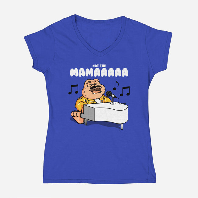 Baby Mercury-womens v-neck tee-Raffiti