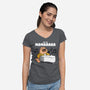 Baby Mercury-womens v-neck tee-Raffiti