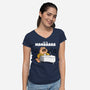 Baby Mercury-womens v-neck tee-Raffiti