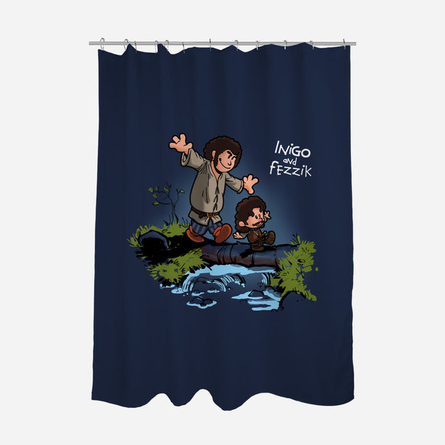 Inigo and Fezzik-none polyester shower curtain-Boggs Nicolas