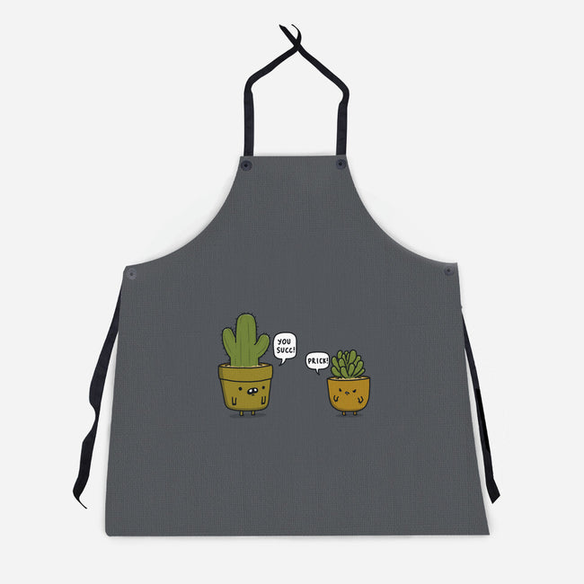 Succ and Prick-unisex kitchen apron-Farty Plants
