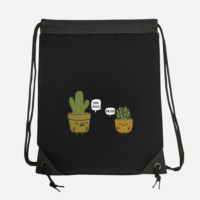 Succ and Prick-none drawstring bag-Farty Plants
