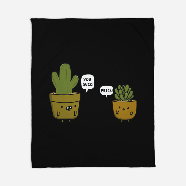 Succ and Prick-none fleece blanket-Farty Plants
