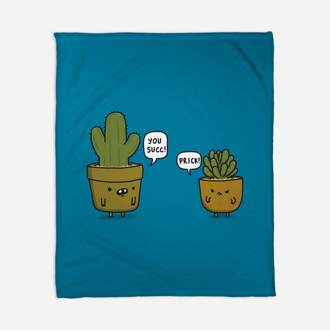 Succ and Prick-none fleece blanket-Farty Plants