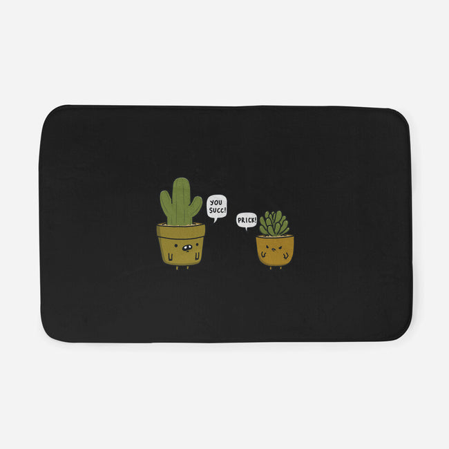 Succ and Prick-none memory foam bath mat-Farty Plants