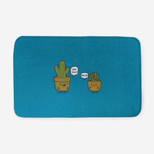 Succ and Prick-none memory foam bath mat-Farty Plants