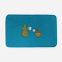 Succ and Prick-none memory foam bath mat-Farty Plants