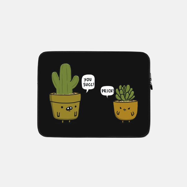 Succ and Prick-none zippered laptop sleeve-Farty Plants