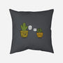 Succ and Prick-none removable cover w insert throw pillow-Farty Plants
