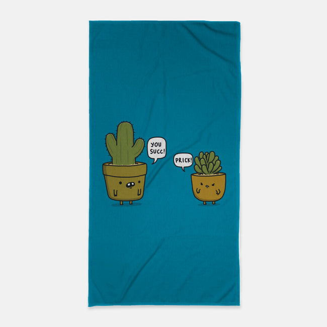 Succ and Prick-none beach towel-Farty Plants