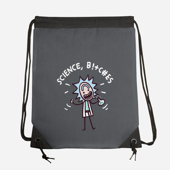 Science Bleep-none drawstring bag-Wenceslao A Romero