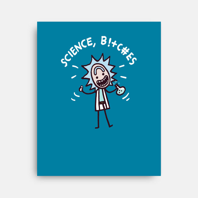 Science Bleep-none stretched canvas-Wenceslao A Romero