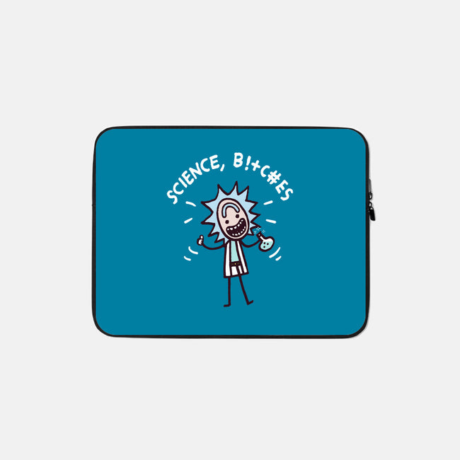 Science Bleep-none zippered laptop sleeve-Wenceslao A Romero