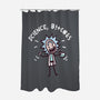 Science Bleep-none polyester shower curtain-Wenceslao A Romero