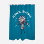 Science Bleep-none polyester shower curtain-Wenceslao A Romero