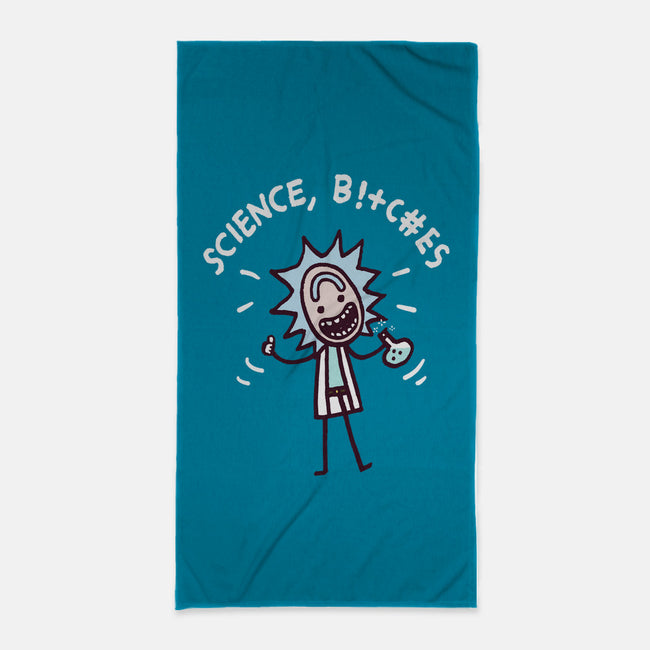 Science Bleep-none beach towel-Wenceslao A Romero