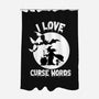 I Love Curse Words-none polyester shower curtain-benyamine12