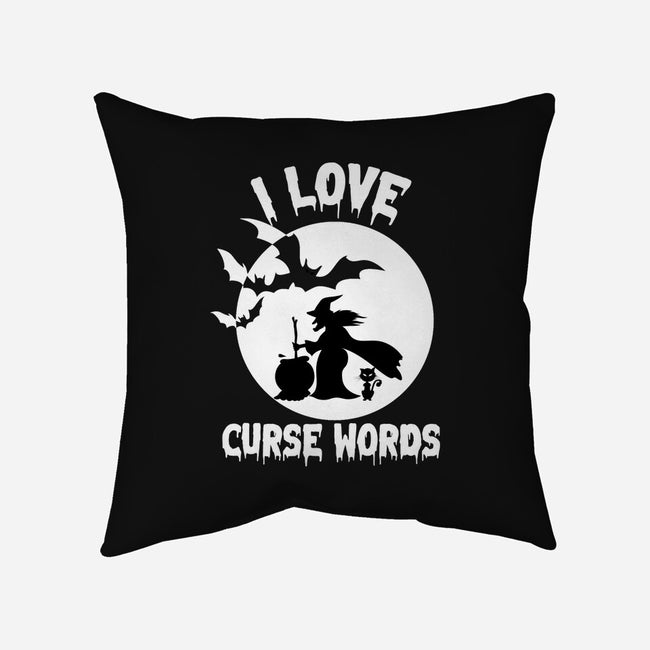 I Love Curse Words-none removable cover w insert throw pillow-benyamine12