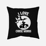 I Love Curse Words-none removable cover w insert throw pillow-benyamine12