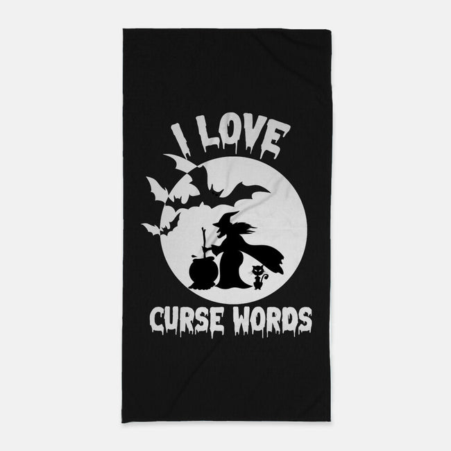 I Love Curse Words-none beach towel-benyamine12