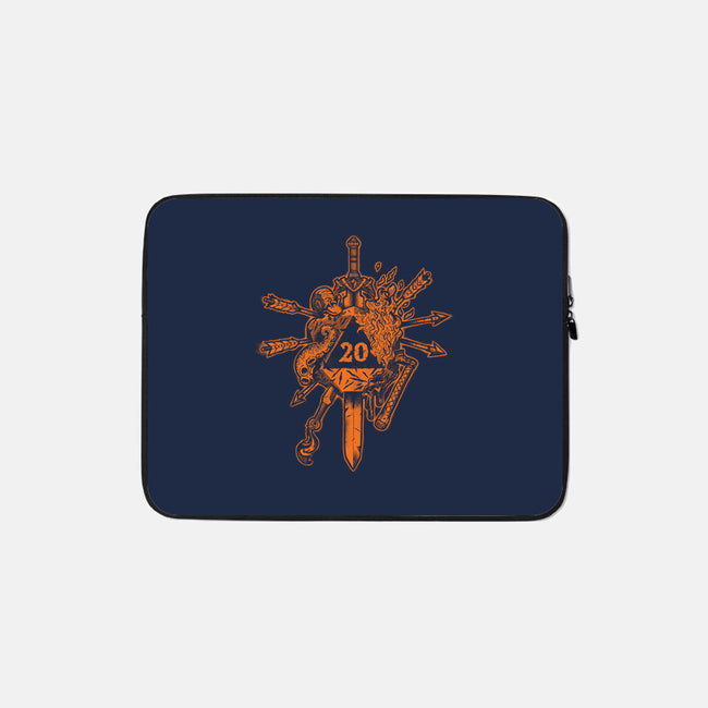 Orange Roll-none zippered laptop sleeve-DCLawrence