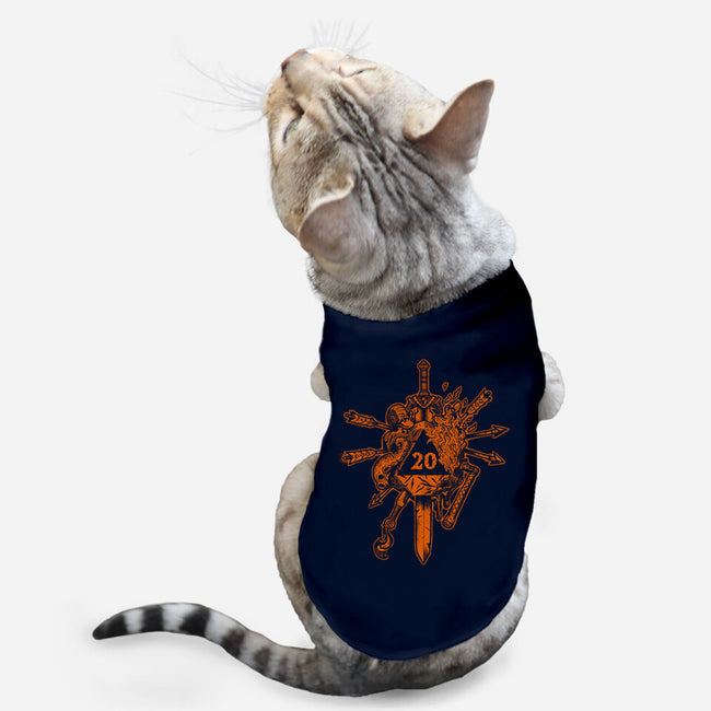Orange Roll-cat basic pet tank-DCLawrence