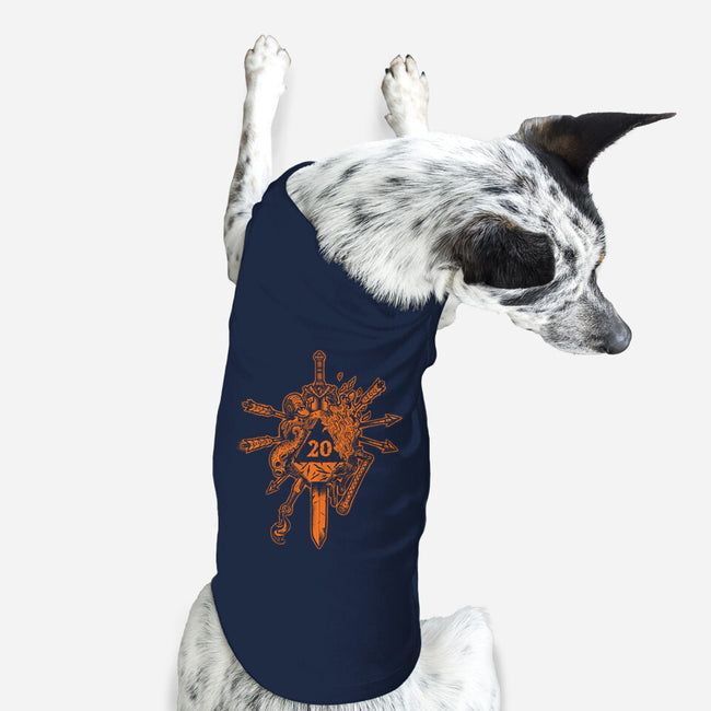 Orange Roll-dog basic pet tank-DCLawrence