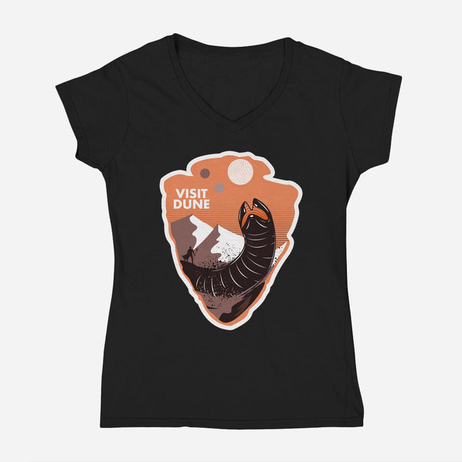 Visit Dune-womens v-neck tee-palmstreet