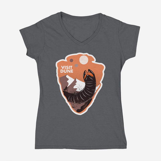 Visit Dune-womens v-neck tee-palmstreet