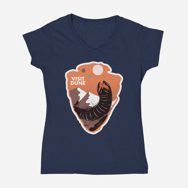 Visit Dune-womens v-neck tee-palmstreet