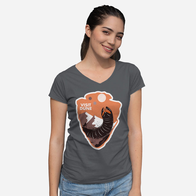 Visit Dune-womens v-neck tee-palmstreet