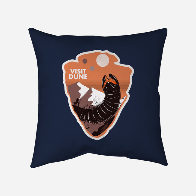 Visit Dune-none removable cover throw pillow-palmstreet