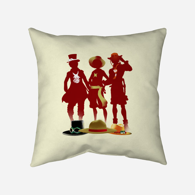 We Are Brothers-none removable cover w insert throw pillow-RamenBoy