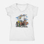 Straw Crew-womens v-neck tee-fanfabio