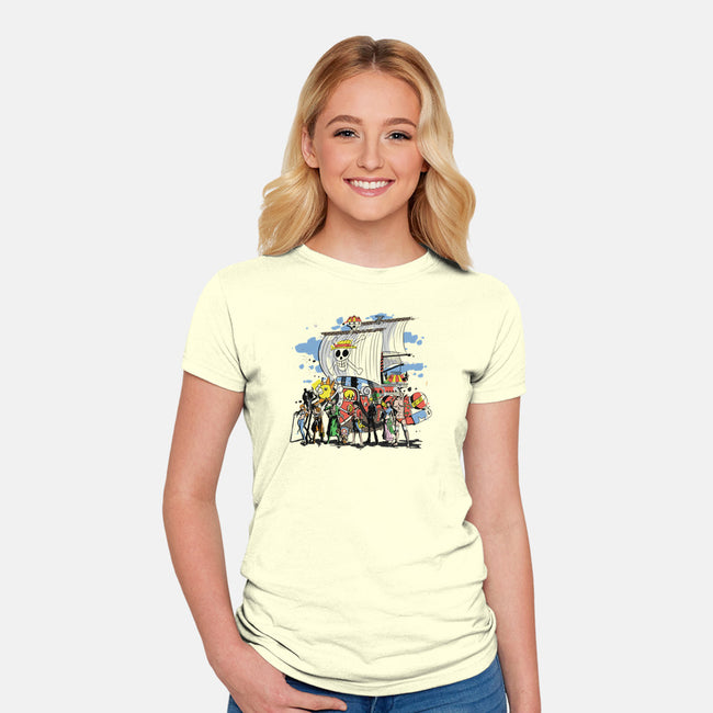 Straw Crew-womens fitted tee-fanfabio