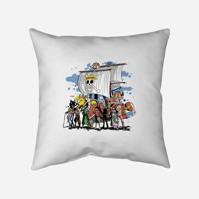Straw Crew-none removable cover w insert throw pillow-fanfabio