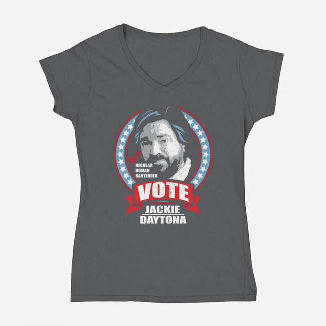 Vote Jackie-womens v-neck tee-jrberger