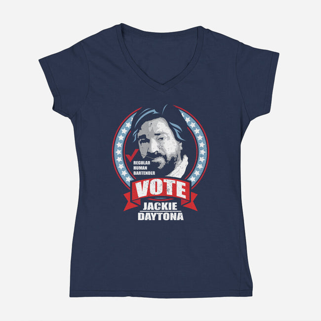 Vote Jackie-womens v-neck tee-jrberger