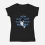 Na Narwhal-womens v-neck tee-Wenceslao A Romero