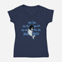 Na Narwhal-womens v-neck tee-Wenceslao A Romero