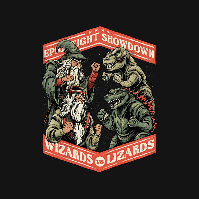 Wizards vs Lizards-none removable cover throw pillow-glitchygorilla