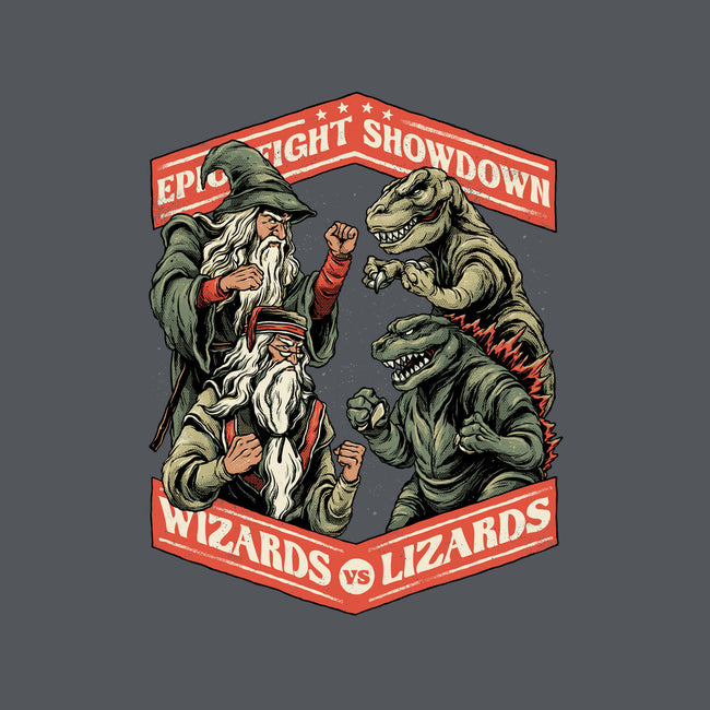 Wizards vs Lizards-none removable cover w insert throw pillow-glitchygorilla